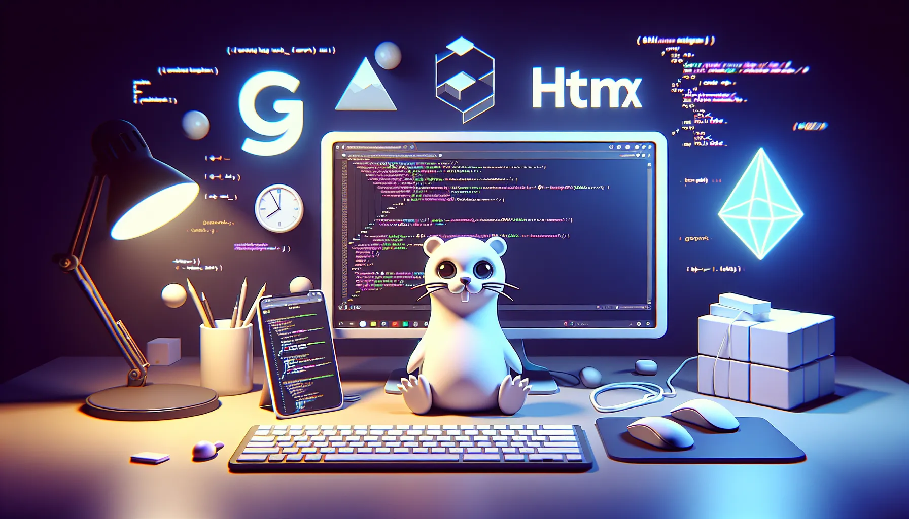 A Simple Web App for Image Generation with Dall-E 3 using Go + HTMX
